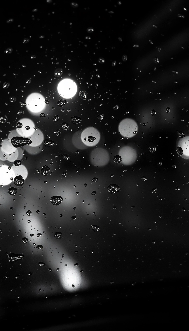 iPhone Magnificent Night Car Rain Masterful Background